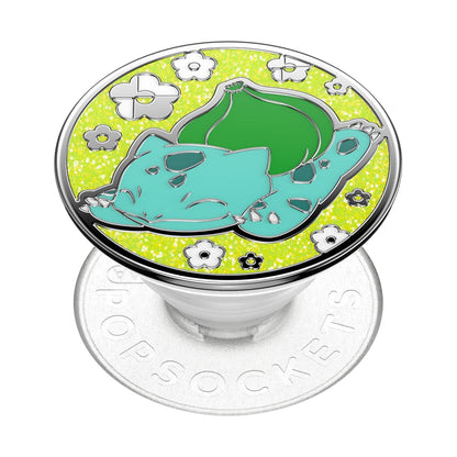 PopSockets - Soporte calcomanía para teléfono, Esmalte Bulbasaur | Sujeción cómoda y segura, anticaídas, soporte, Pokemon, Gengar, Eevee, para iPhone/iPad/Kindle/Android
