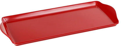 Reston Lloyd Calypso Basics Bandeja de Melamina Tidbit - Rojo - 14.8" x 6.5" x 0.8"
