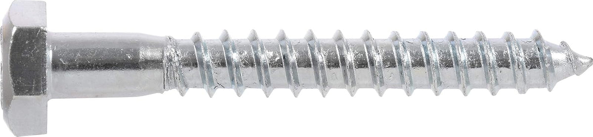 Hillman 230009 Tornillos hexagonales, 1/4 x 1-1/2 pulgadas, zinc, paquete de 100