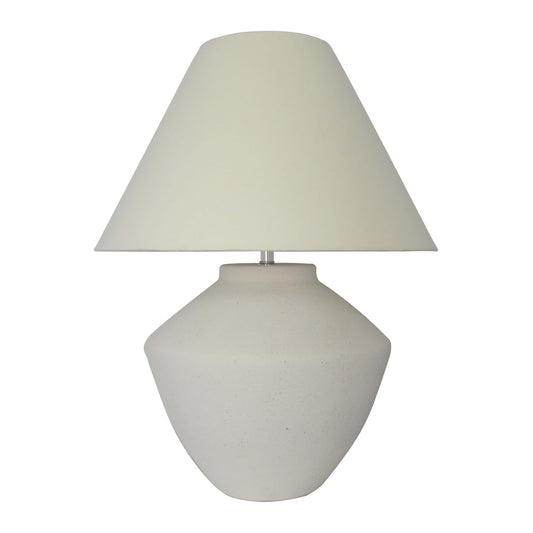 Luzerna CM-0206 Lámpara De Mesa Fagu Grande, Color Escarcha Mate, 1 Unidad