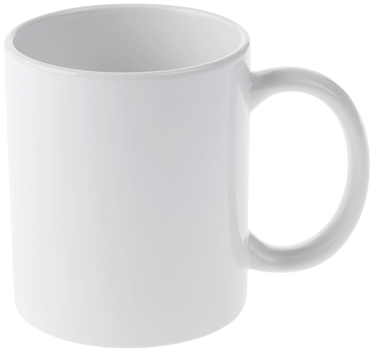 Cricut Taza biselada en blanco, con revestimiento de cerámica, apta para lavaplatos y microondas para decorar, compatible con prensa de tazas y tinta infusible, sublimación de 12 onzas, ideal para