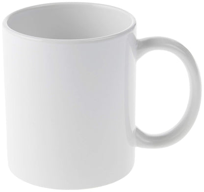Cricut Taza biselada en blanco, con revestimiento de cerámica, apta para lavaplatos y microondas para decorar, compatible con prensa de tazas y tinta infusible, sublimación de 12 onzas, ideal para