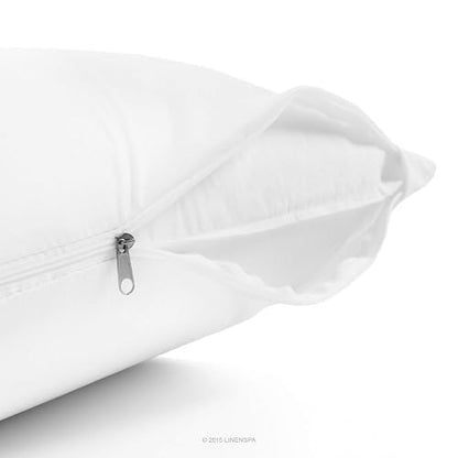 Linenspa Protector para Almohada - Protector Impermeable - Protege tu Almohada Contra Líquidos, Alérgenos y Accidentes - Hipoalergénico y Transpirable - Queen