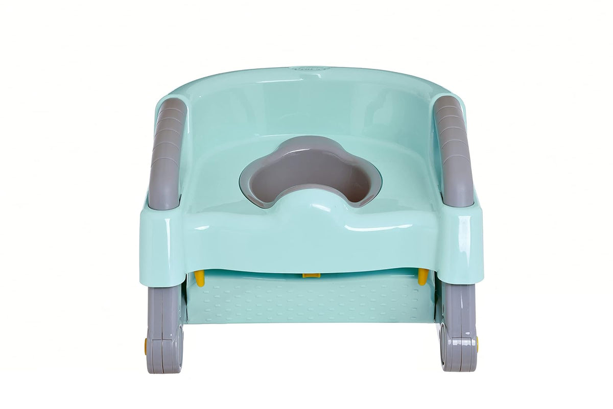 Prinsel, Entrenador Escalera 2 en 1, Potty, Turquesa, de 18 a 36 Meses, Ajustable y Fácil de Limpiar
