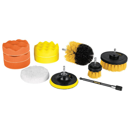 Pretul JCE-11P, Juego 11 accesorios de limpieza y pulido para taladro - 11 piezas