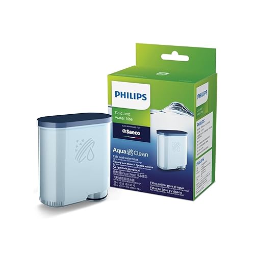 Philips Saeco AquaClean Filter Single Unit, CA6903/10, White, One Size | Protege tu máquina: reduce la cal, mantiene el sabor del café puro, 2 filtros incluidos, ajuste Click&Go (CA6903/10)