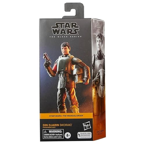 Star Wars The Black Series DIN Djarin Morak Figura de Acción 15 cm | Star Wars The Black Series - Figura de acción de 6 pulgadas (2022 Wave 4) - Din Djarin (Morak)