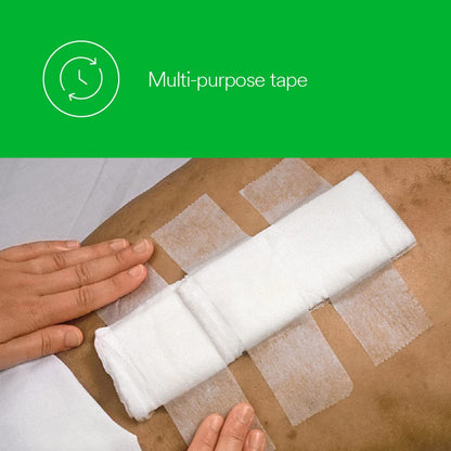 3M - Cinta quirúrgica de papel microporoso, rollo estándar, 3 x 10 yardas, hipoalergénica, caja de 4, modelo 1530-3