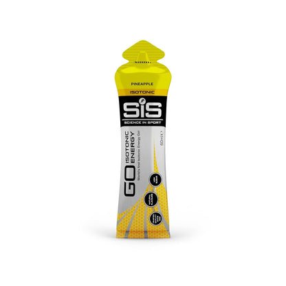 SiS GO Isotonic Energy Gel sabor Piña | Gel Isotónico con Carbohidratos | Textura Líquida y Fácil de Consumir | Ideal para Running, Ciclismo y Deportes de Resistencia | Sin Gluten y Apto para Veganos | Caja 30 x 60ml – Science in Sport