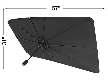 Ontel Brella Shield - Parasol para Parabrisas de Arctic Air, diseño Compacto Que se Abre como un Paraguas y se Adapta a Automóviles, Camiones y SUV, tamaño único (31 x 57), como se ve en la televisión