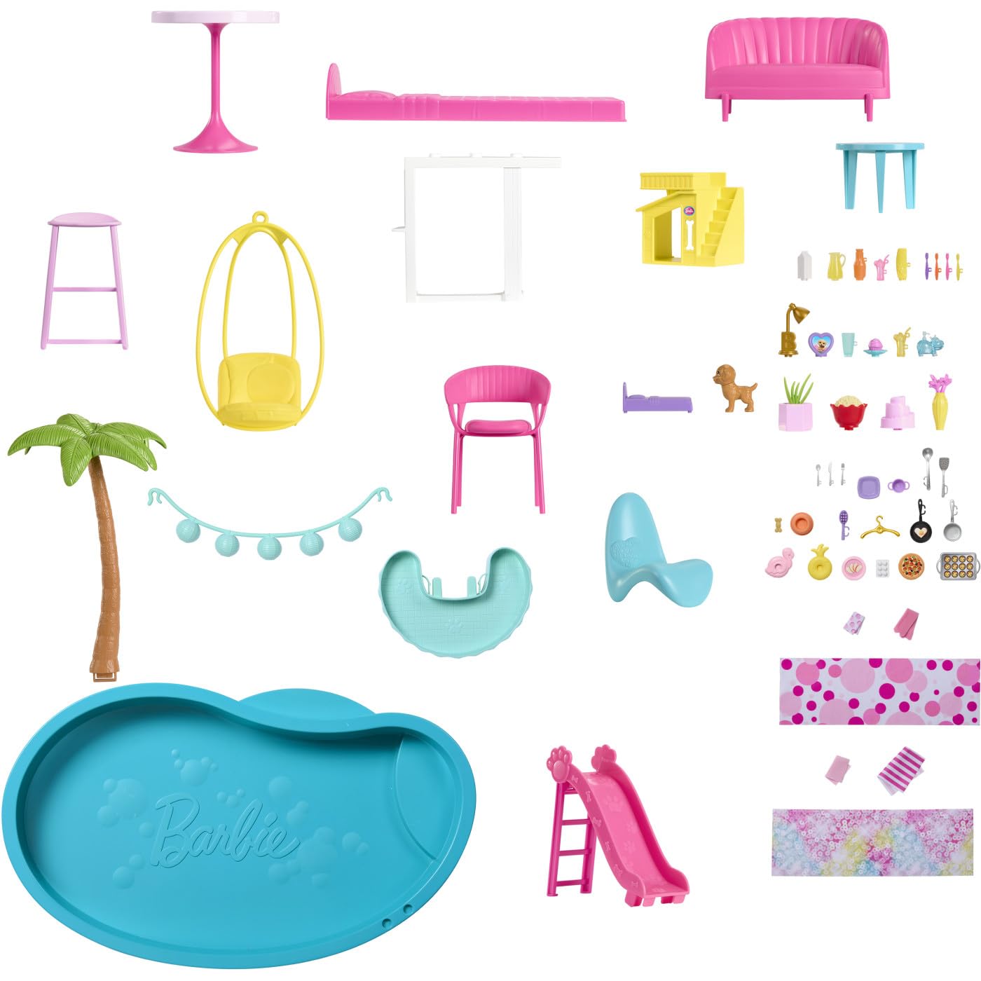 Barbie Casa de Muñecas Nueva Casa de los Sueños con Tobogán y Más de 75 Accesorios, para Niñas de 3 Años