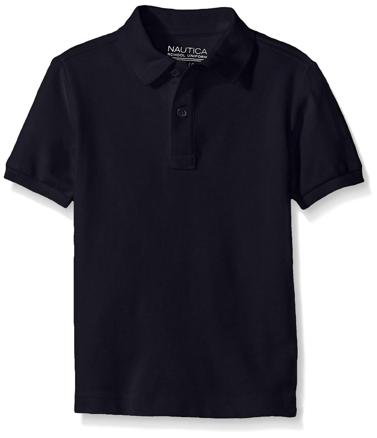Nautica Polo Piqué de Manga Corta para Niño Pequeño - Niños pequeños - 4 - Azul marino - flor y brillo