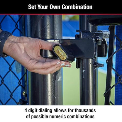 Master Lock 178D - Candado de combinación, 1 paquete, Negro