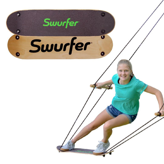 Swurfer Stand Up TreeSkate - Columpio de árbol para niños con Asas Ajustables, Equipo de Juego para niños al Aire última intervensión, Duradero, Resistente a la Intemperie, fácil instalación, soporta
