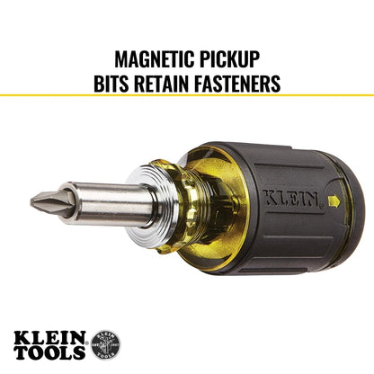 Klein Tools 85515 Juego de Destornilladores de Impacto Multi-Bit de 3 Piezas con Stubby 8-en-1, Mini Trinquete y Destornillador para Electrónicos 4-en-1