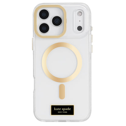 Kate Spade New York Funda para iPhone 17 Pro Max, Gemas Florales Sunshine - Transparente