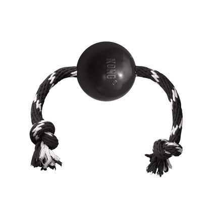 Kong Extreme Pelota de Caucho con Cuerda para Perros Grandes