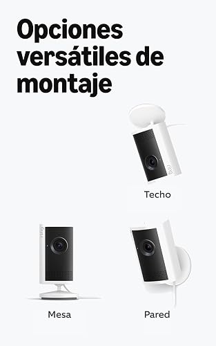 Cámara para interiores 2K Ring (último modelo): Retinal 2K para una calidad de video nítida y realista, zoom 6x mejorado, visión nocturna (negro)