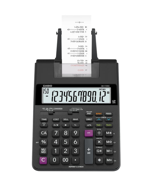 Casio Calculadora con Impresora HR-170RC