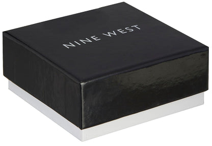 Nine West - Pulsera elástica para mujer con diseño de corazón pavé