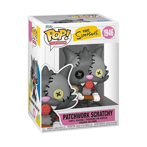 Funko Pop! Animation: The Simpsons - Patchwork Scratchy | Collectable Vinyl Figure, Gift Idea, Official Merchandise, Toys for Kids & Adults, Animation Fans, For Collectors and Display