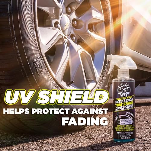 Chemical Guys Galactic Black Wet Look Tire Shine Dressing, para un Nuevo Nivel de Brillo y Profundidad de Negro, Seguro para Automóviles, Camiones, Motocicletas, vehículos recreativos y más, 473 ml