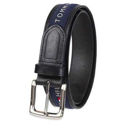 Tommy Hilfiger Cinturón con incrustaciones de cinta (tamaño estándar, grande y alto)