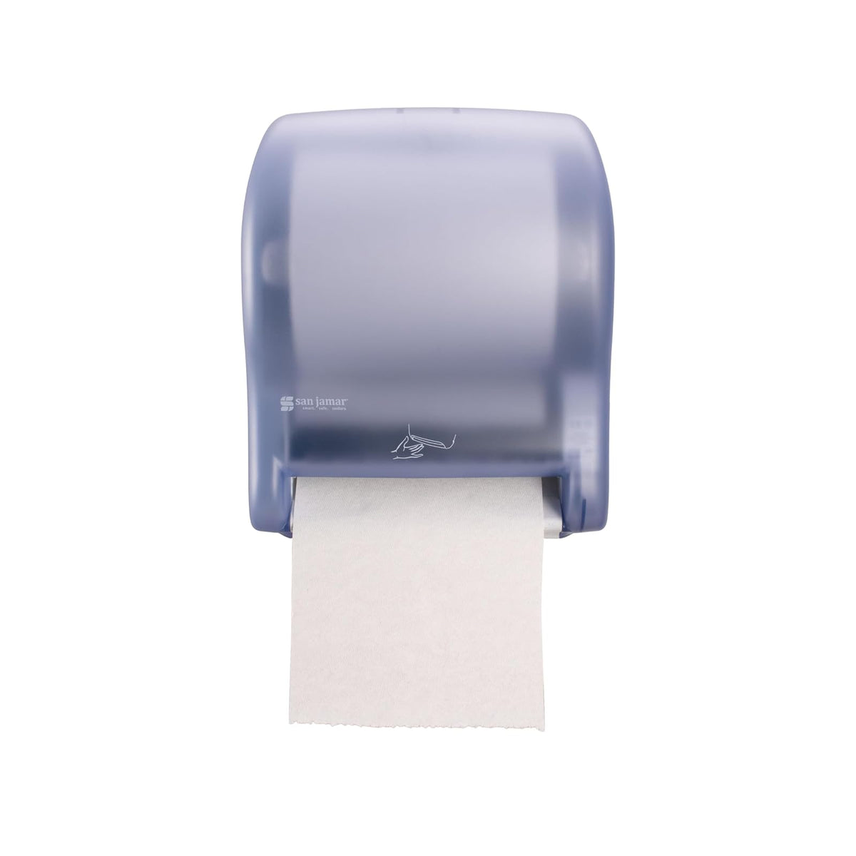 San Jamar - Dispensador de toallas de papel clásico Smart Essense - Dispensador electrónico de toallas para baño, cocinas y restaurantes, plástico, 9.75 x 14.50 x 12.50 pulgadas, azul