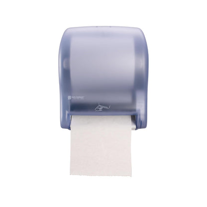 San Jamar - Dispensador de toallas de papel clásico Smart Essense - Dispensador electrónico de toallas para baño, cocinas y restaurantes, plástico, 9.75 x 14.50 x 12.50 pulgadas, azul