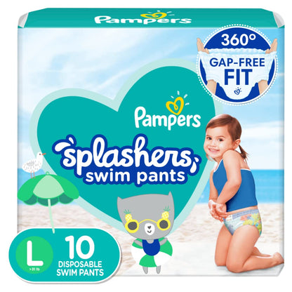 Pampers Splashers Pañal de Natación, Talla S, 12 Piezas (6-12 kg) - Size 5+ - 10.0