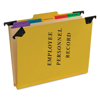 Pendaflex SER2YEL - Carpetas de personal, 1/3 corte para colgar en la parte superior, carta, amarillo