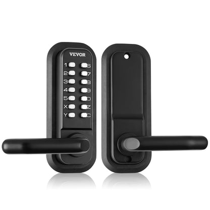 VEVOR Cerradura de Puerta Mecánica sin Llave con Teclado de 14 Dígitos - Embedded-Single Side Keyboard