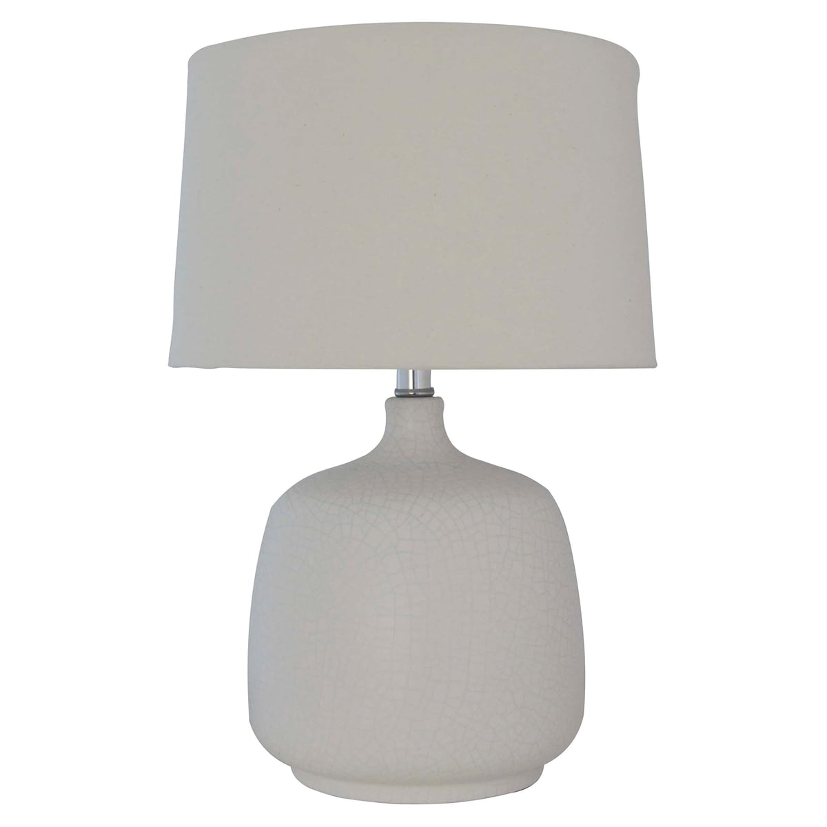 Luzerna CM-0302 Lámpara De Mesa Enzo Chica, Color Blanco Mate, 1 Unidad