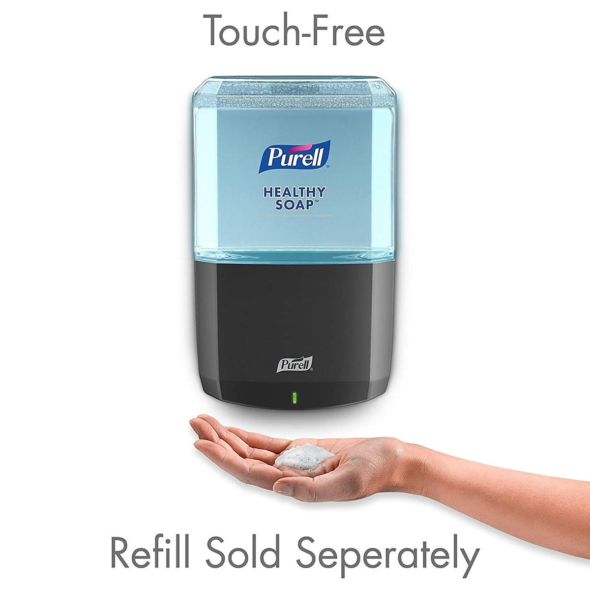 PURELL ES8 Dispensador automático de jabón, Grafito, para 1200 ml PURELL ES8 Healthy Soap (Paquete de 1) - 7734-01 - Fabricado por GOJO, Inc.