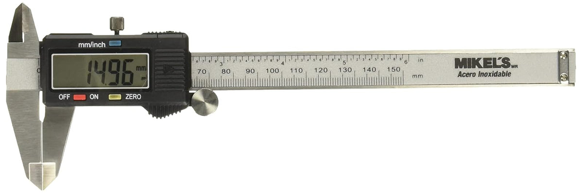 MIKEL´S CVDM-6 Calibrador Vernier Digital de acero inoxidable (Std y mm)