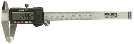 MIKEL´S CVDM-6 Calibrador Vernier Digital de acero inoxidable (Std y mm)