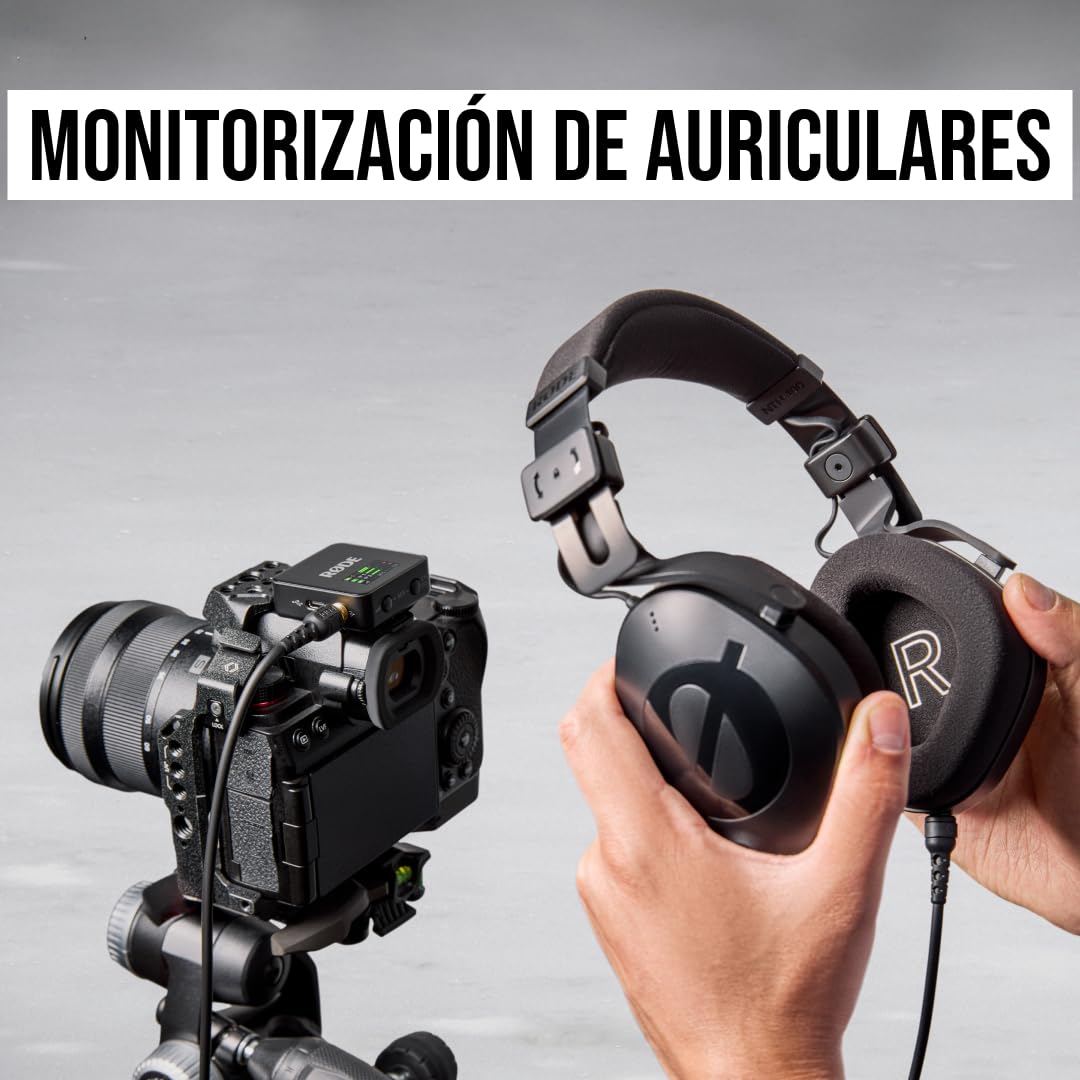 RØDE Wireless GO Gen 3 Sistema de Micrófono (Negro) | Inalámbrico, Para Cámaras, Teléfonos y Computadoras, 32 Bit Float, GainAssist