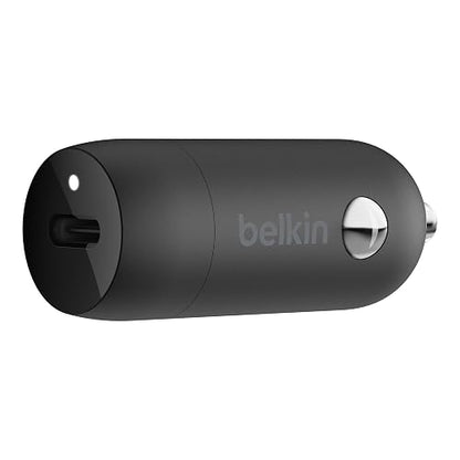 Belkin CCA003btBK Cargador para automóvil USB-C PD de 20W, Negro