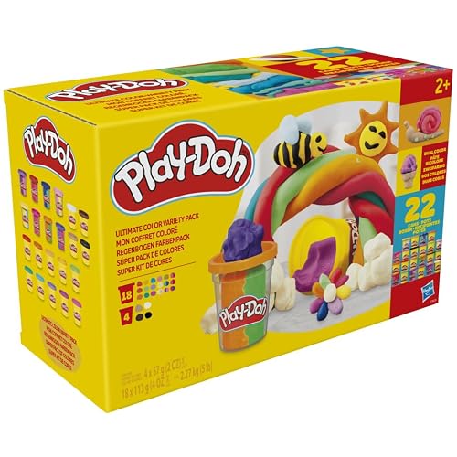 Play-Doh Súper Pack De Colores - 22 Latas De Masa Para Moldear, Manualidades Y Actividades Creativas