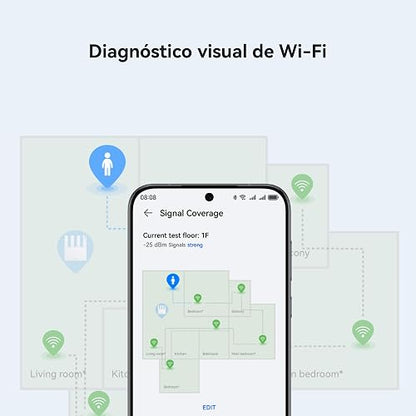 HUAWEI Router WiFi 7 BE3 3600Mbps, Negro | Velocidades ultrarrápidas, Puerto Ethernet 2.5G, EasySetting, Diagnóstico Visual de Wi-Fi, Control Parental, HomeSec