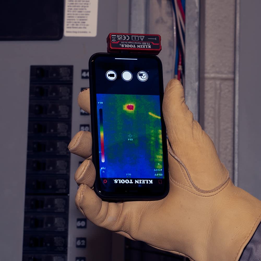 Klein Tools TI222 Cámara Térmica para iOS, 10.800 píxeles, Tres Paletas de Color