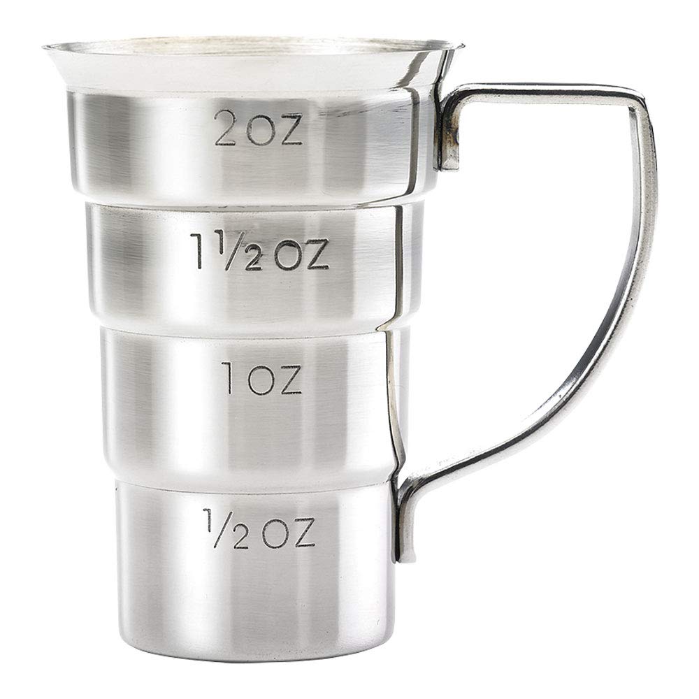 Barfly M37108 - Jigger para bebidas, 2 onzas, acero inoxidable con mango