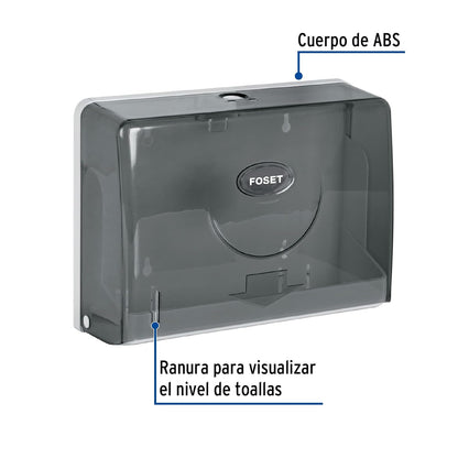 Dispensador p/Toallas Papel, Humo, Basic