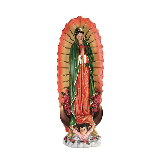 Design Toscano The Virgin of Guadalupe Religious Garden Decor Statue, Medium, Full Color