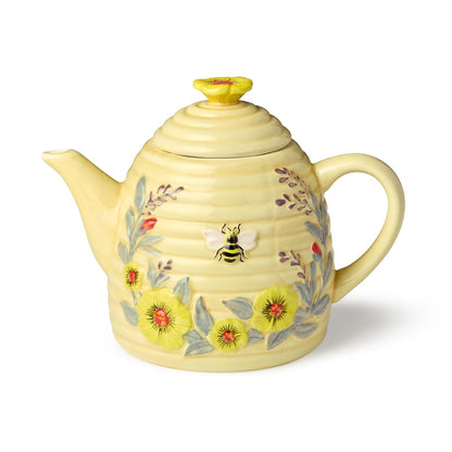 Bee Sweet 32 oz. 3-D Beehive Tetera de cerámica, multicolor