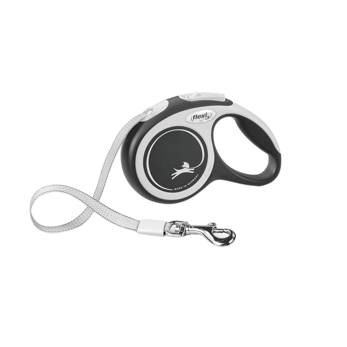 Flexi New Comfort Correa Extensible de Cinta para Perro - Small, 16-Pies - Gris