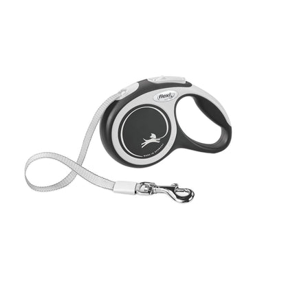 Flexi New Comfort Correa Extensible de Cinta para Perro - Small, 16-Pies - Gris