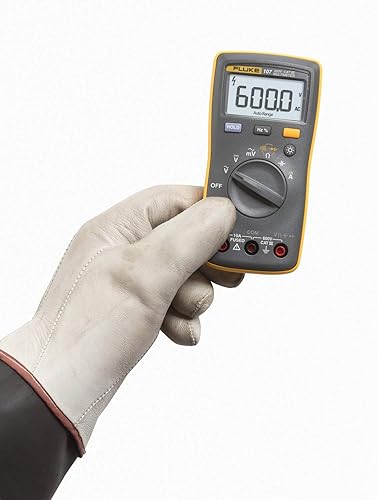 Fluke 107 ESP Multímetro Digital Bolsillo Cat III 600 V Medición AC/DC Hasta 600 V / 10 A Continuidad Resistencia Capacitancia Frecuencia Pantalla Retroiluminada (Valor Medio)