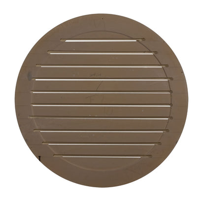 Ekena Millwork 24 pulgadas de ancho x 24 pulgadas de alto x 1 1/8 pulgadas de alto, rejilla de ventilación redonda a dos aguas, funcional
