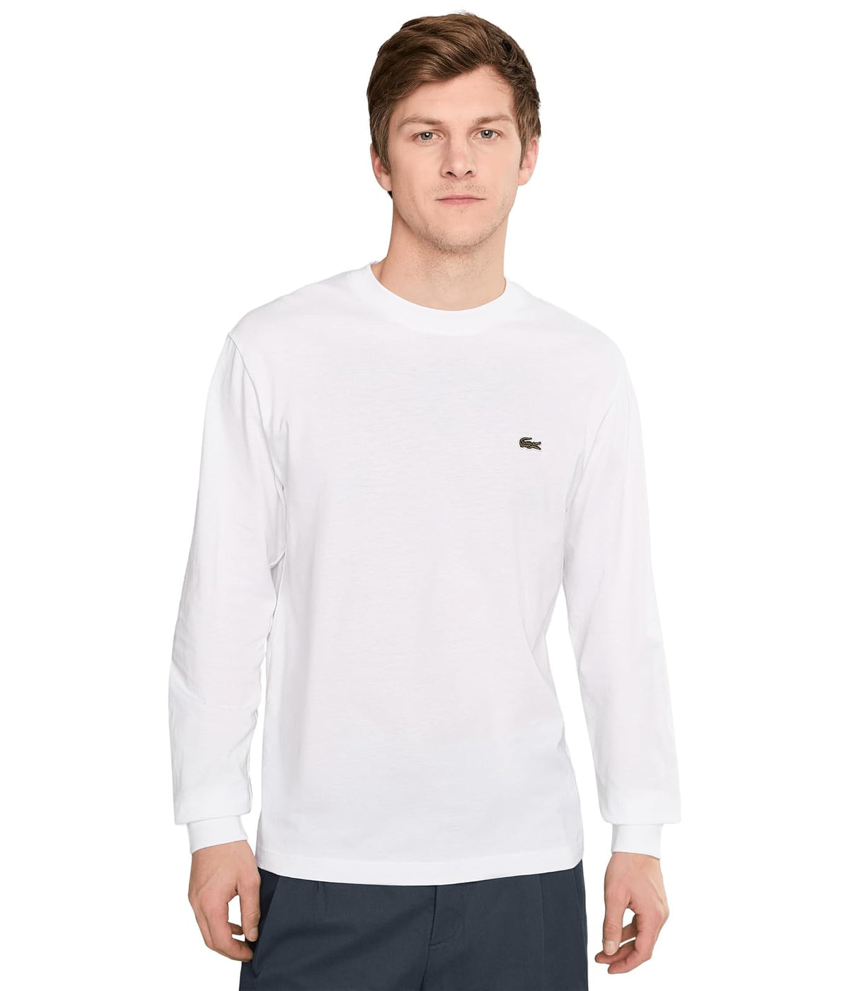 Lacoste Playera Básica de Punto para Hombre - G - Blanco